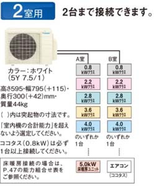 ダイキンココタス接続タイプマルチ室外機M403ACV